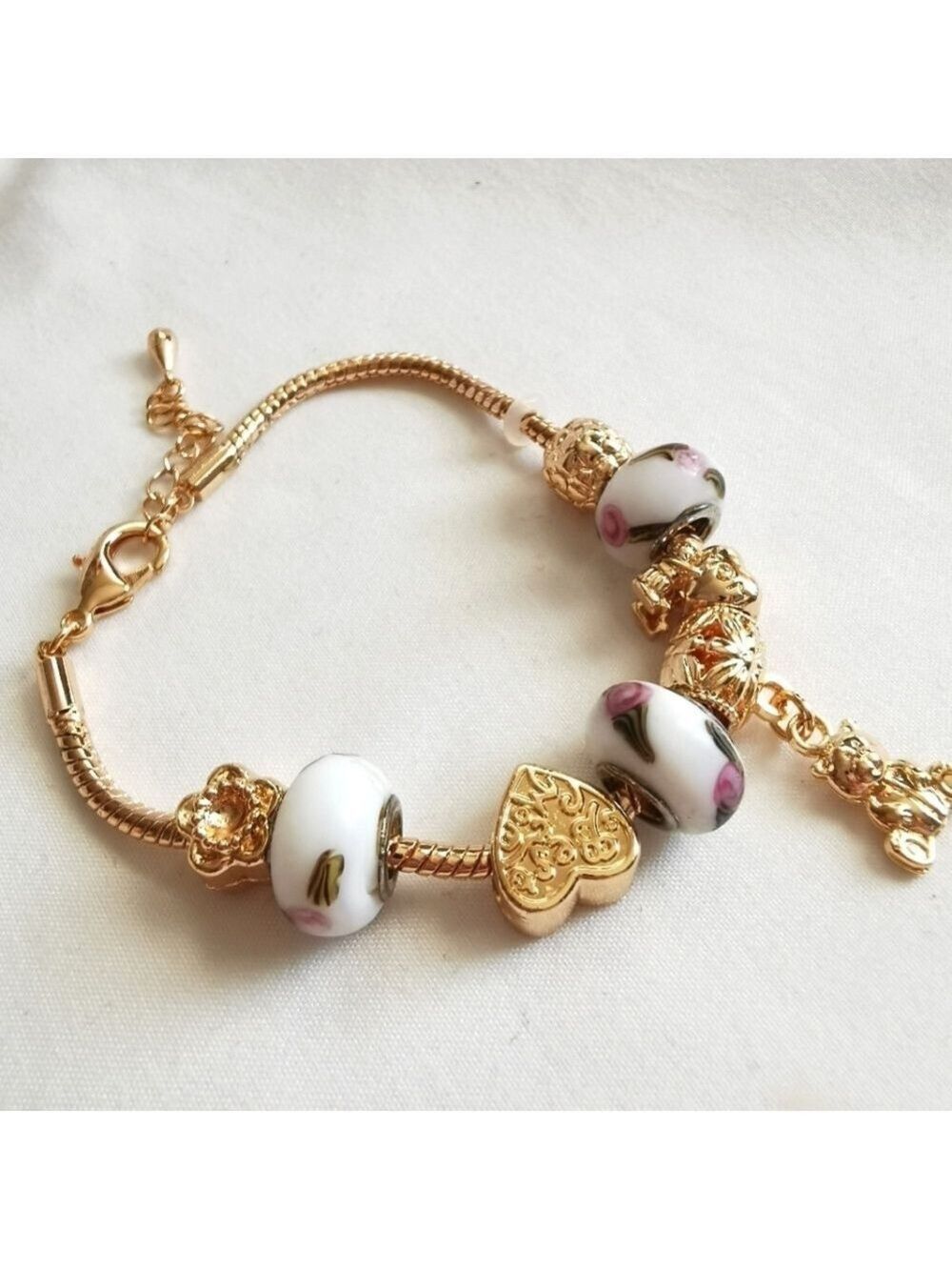Faux Rose Gold Rope Bracelet